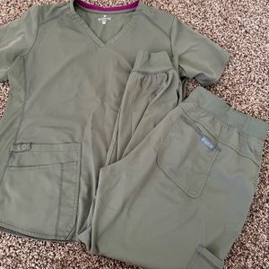MedCouture Women Olive green scrubs